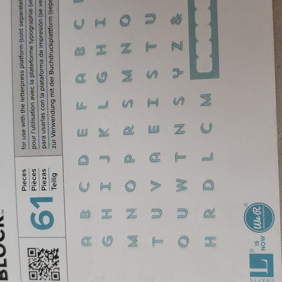 Letter press plates block ABC's  61 pieces - Picture 3 of 3